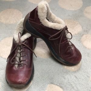 Ulu Oxblood leather sheerling lined shoes